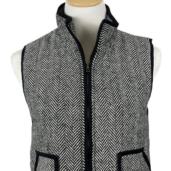 NWT Honey Punch “Tell Me a Story” Vest Black Herringbone Size Medium - Picture 6 of 13